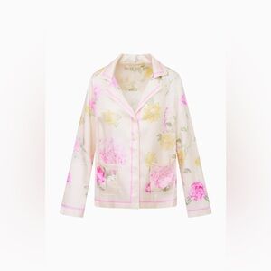 LOVESHACKFANCY Renetta Top in Rose NWT